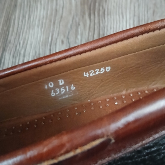 Allen Edmonds Nashua Black Brown Leather Loafers Size 10 D - Picture 7 of 9